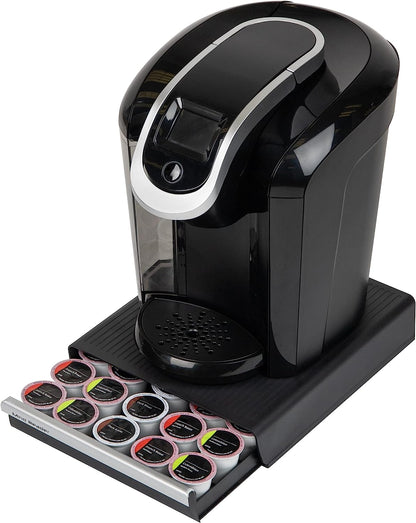"Coupe" 30 Capacity Coffee Pod Drawer, Black